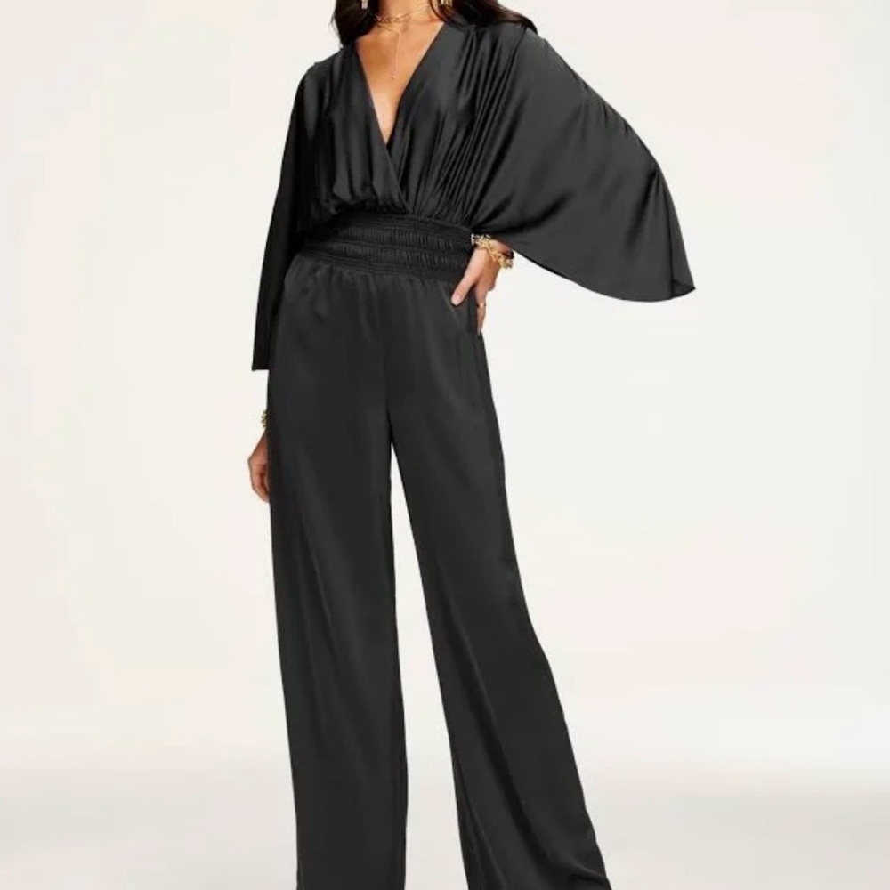 Ramy Brook Elegant Black Jumpsuit